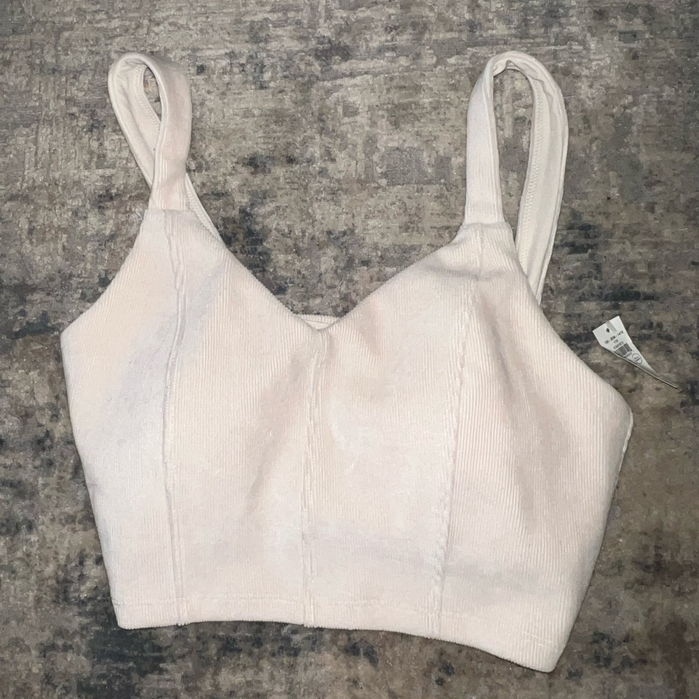 Aerie padded corduroy top